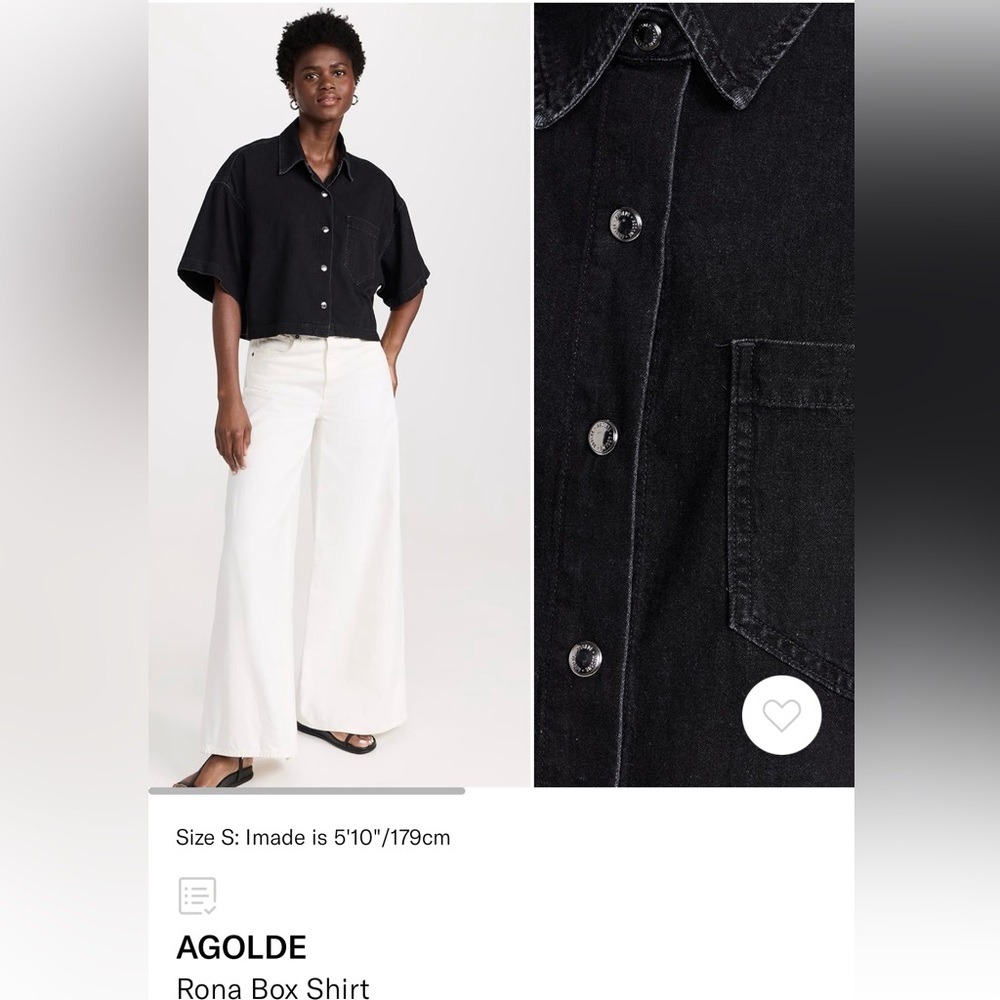 AGOLDE Rona Box Shirt